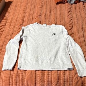Nike Light Gray Crewneck Sweatshirt